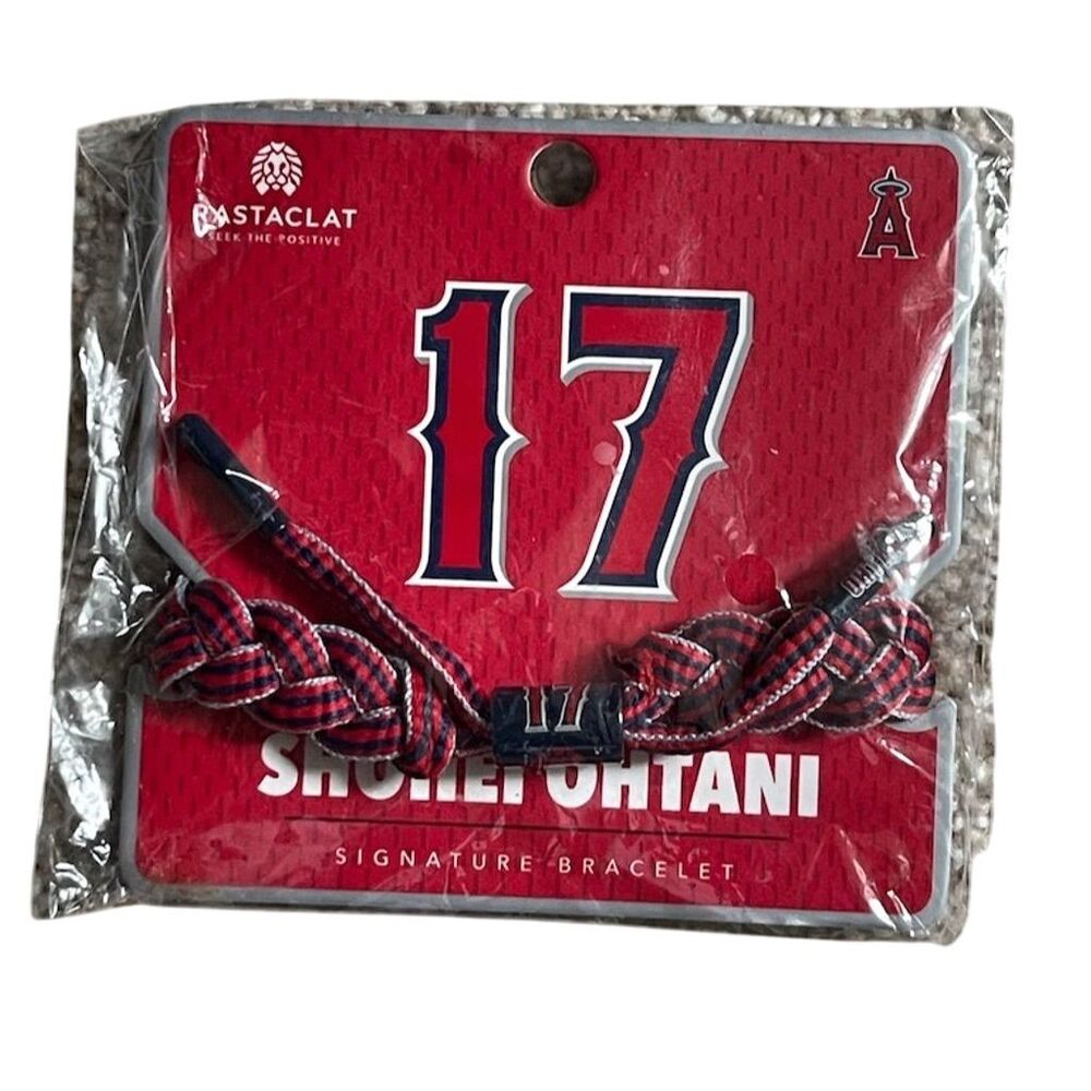 MLB Shohei Ohtani #17 Signature Braided Bracelet Los Angeles Angels